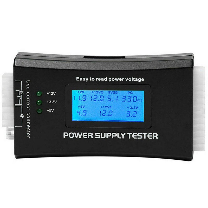 JacobsParts 20+4 Pin LCD Power Supply Tester for ATX, ITX, BTX, PCI-E, SATA, HDD - Image 2